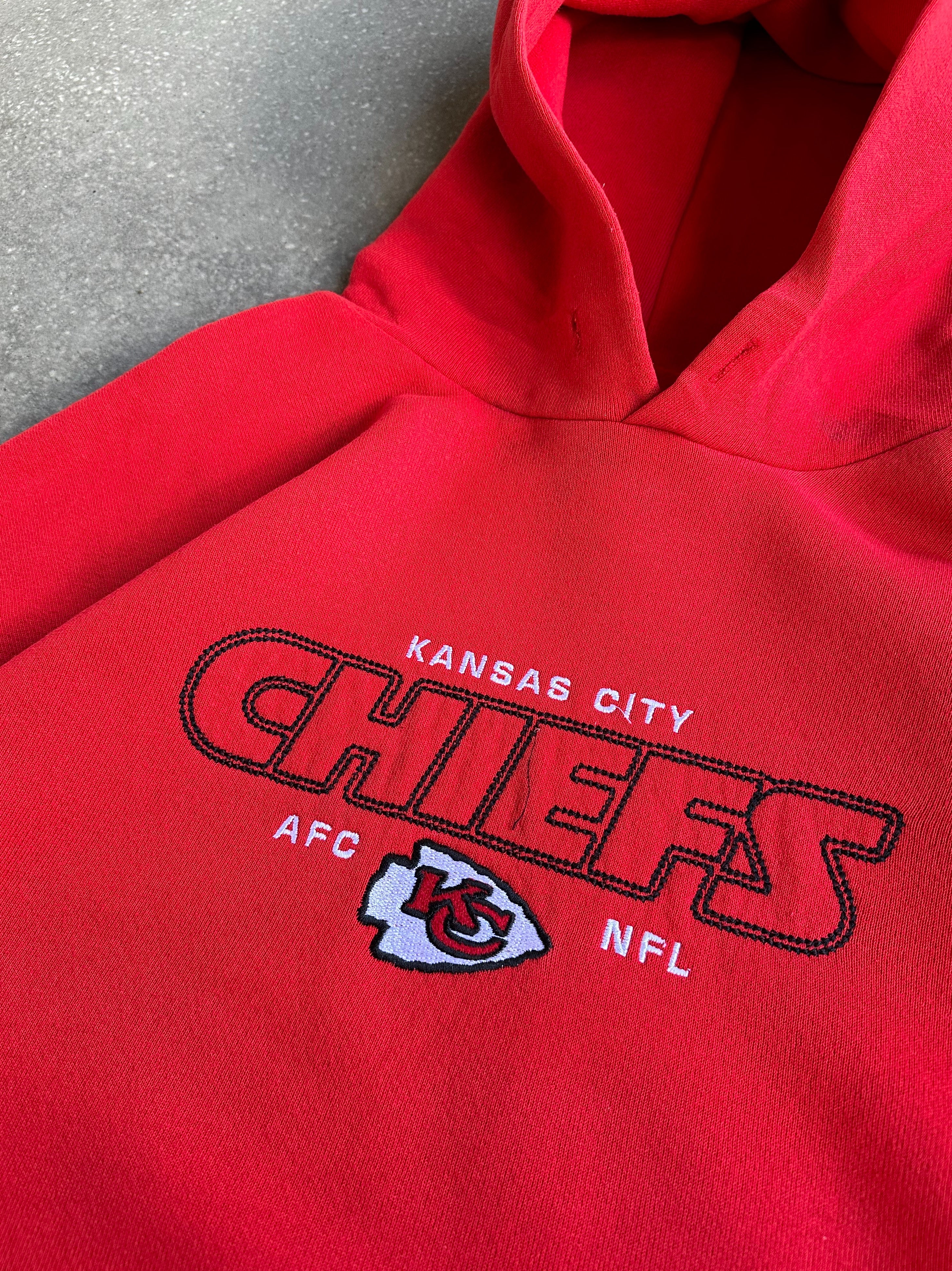 Vintage Kansas City Chiefs NFL Hoodie - Extra Large