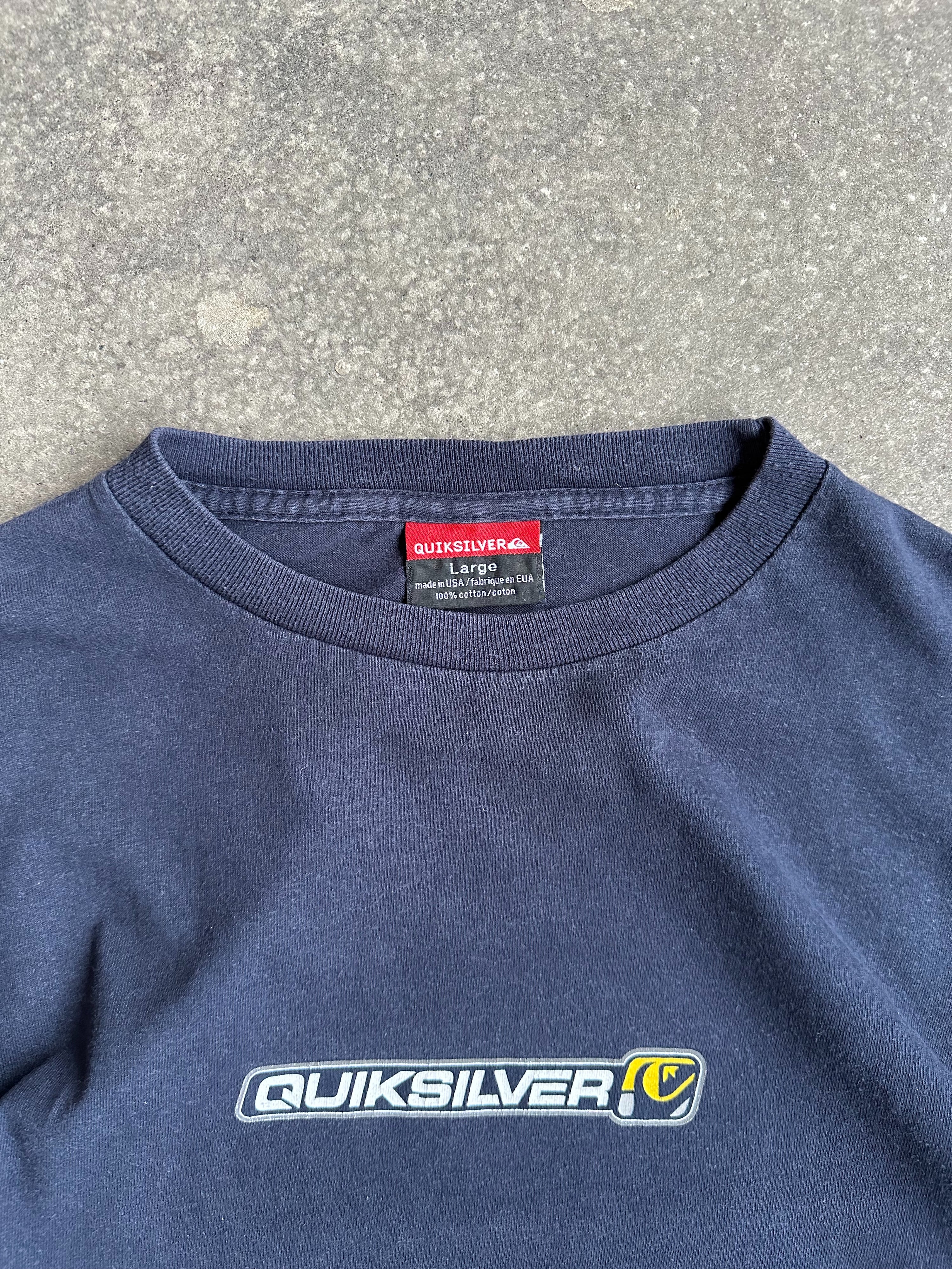 Vintage Made in USA Single Stitch Quiksilver Longsleeve Tee - Large