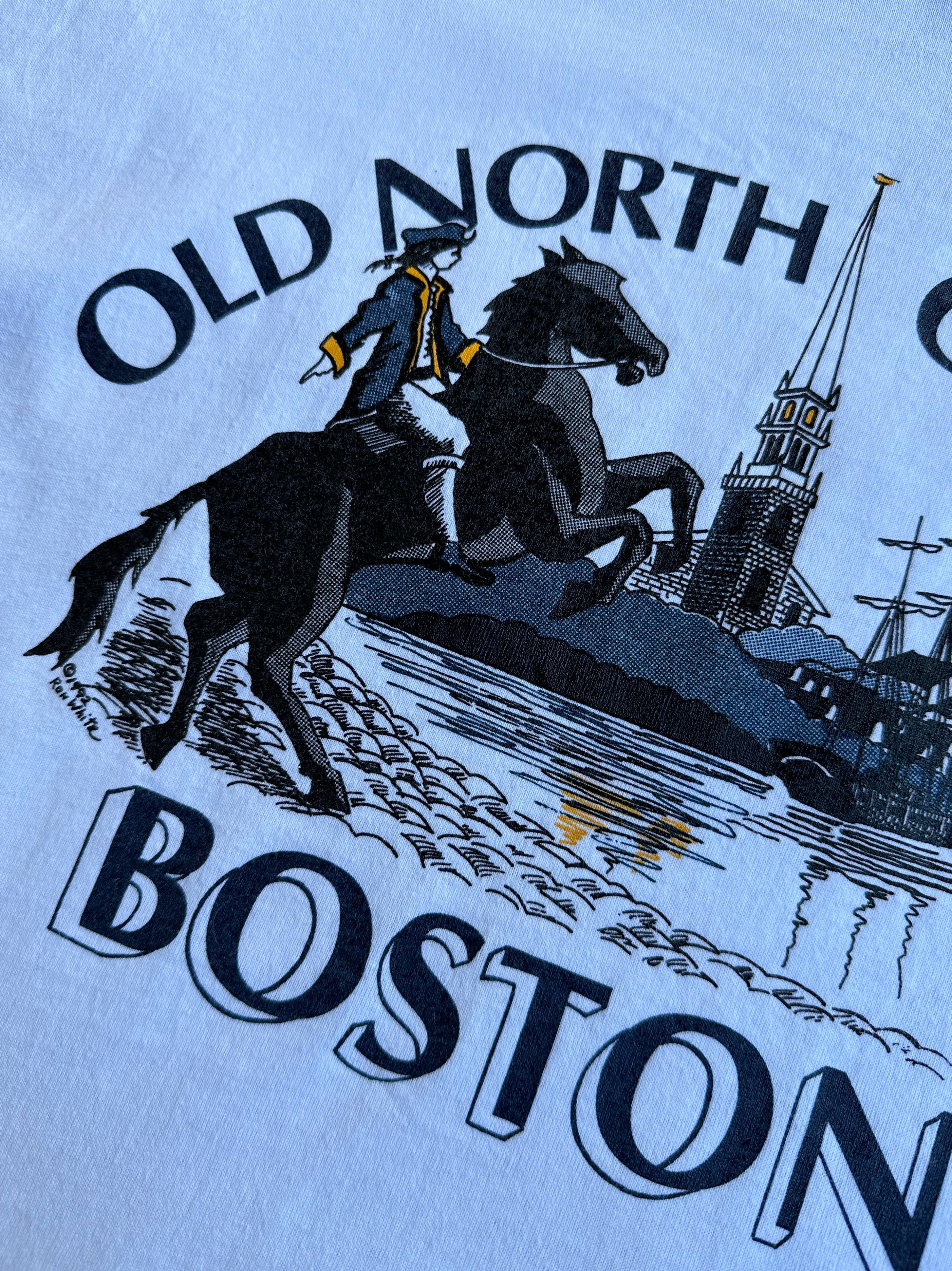 Vintage Made in USA Single Stitch Boston Tee - Large