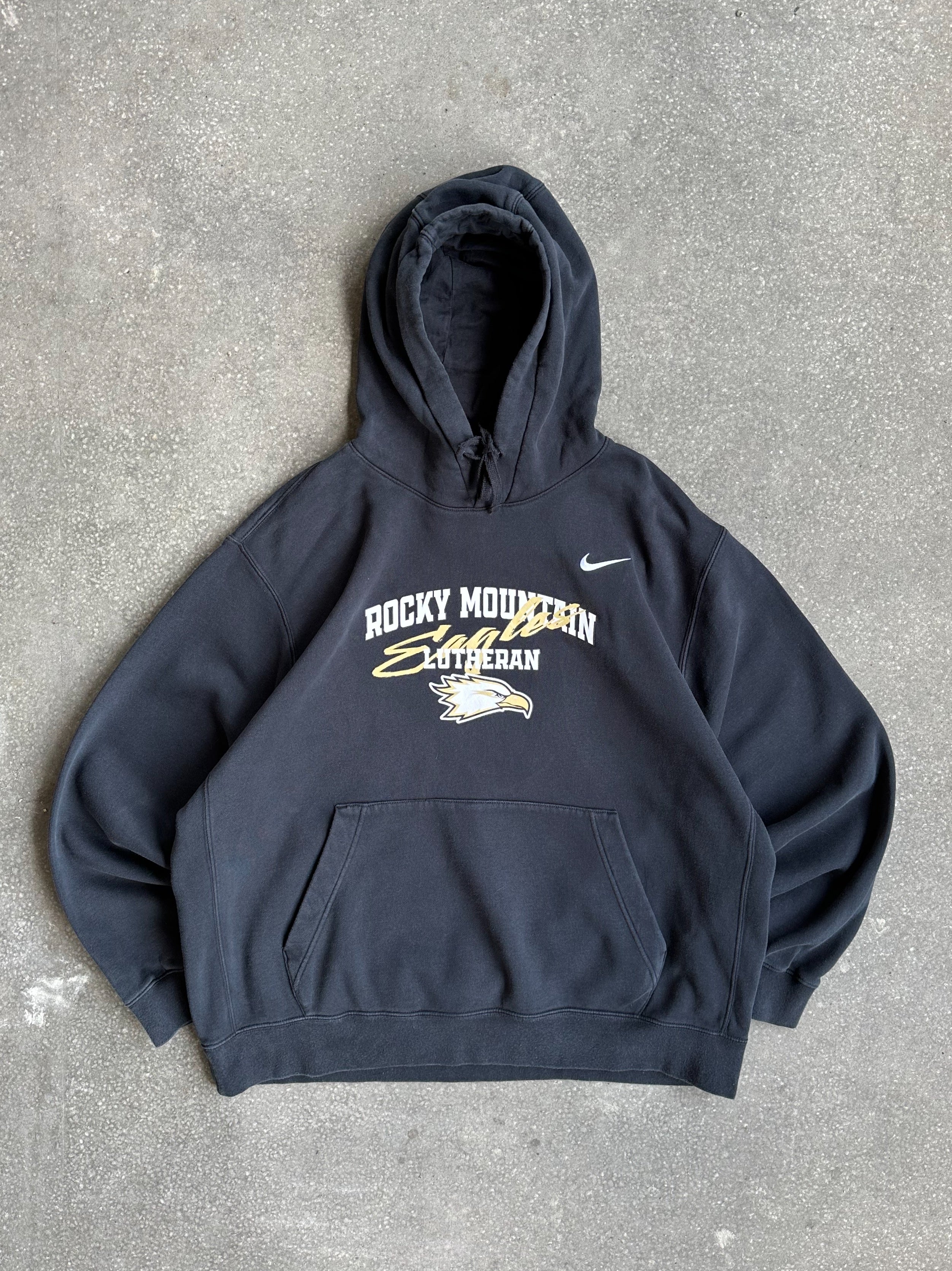 Vintage Nike Rocky Mountain Lutheran Hoodie - Large